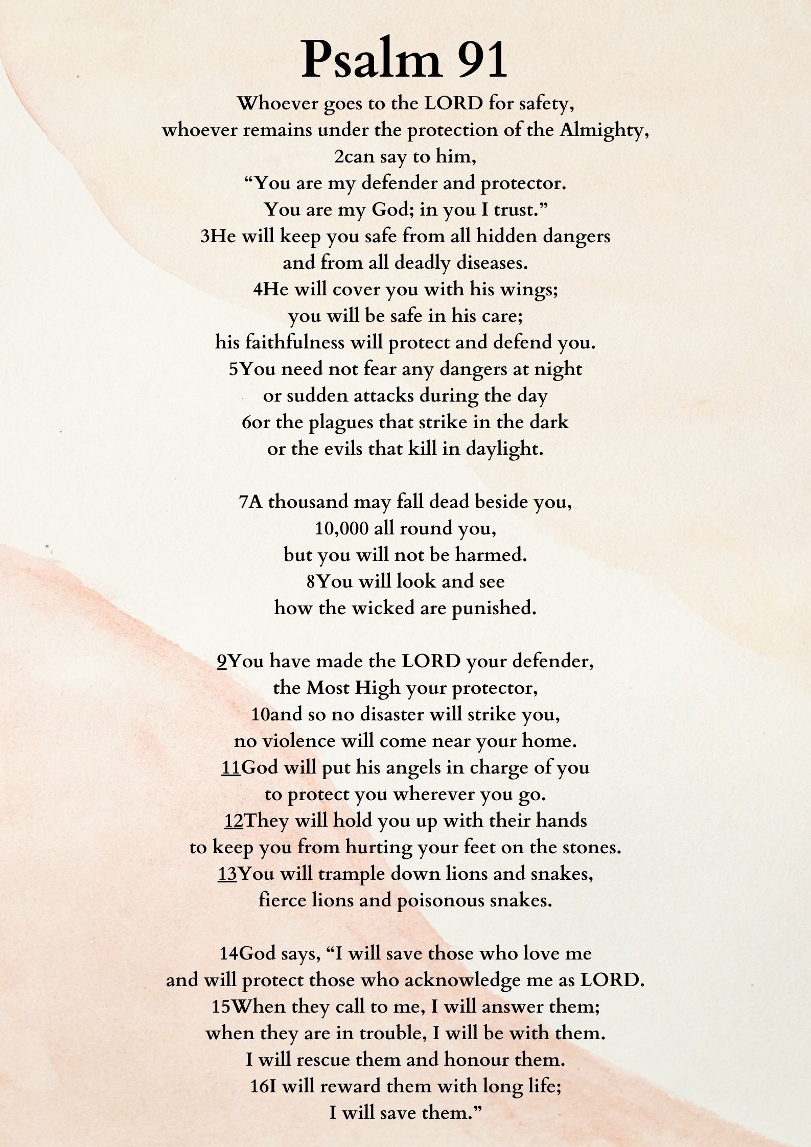 psalm 91 printable pdf free