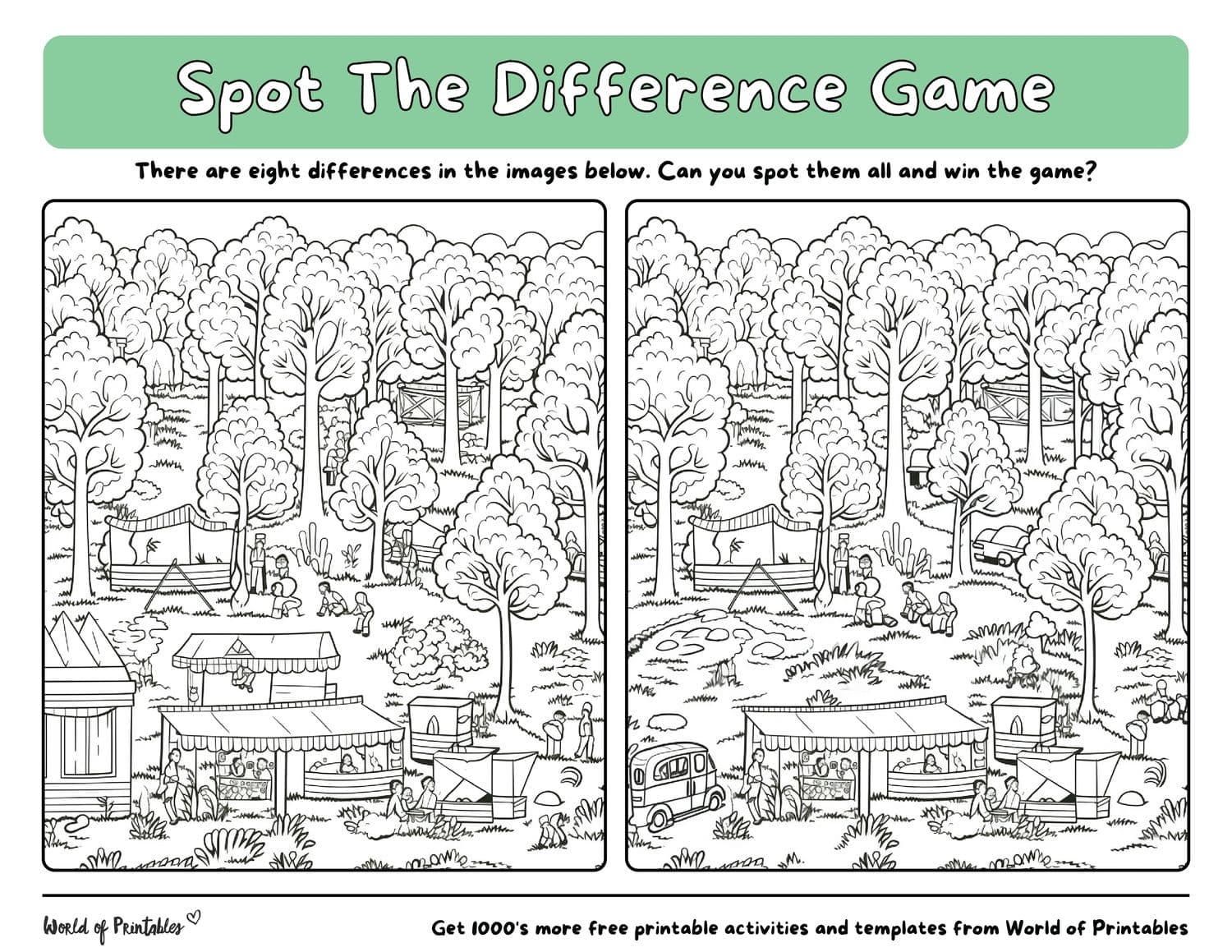 free printable find the difference