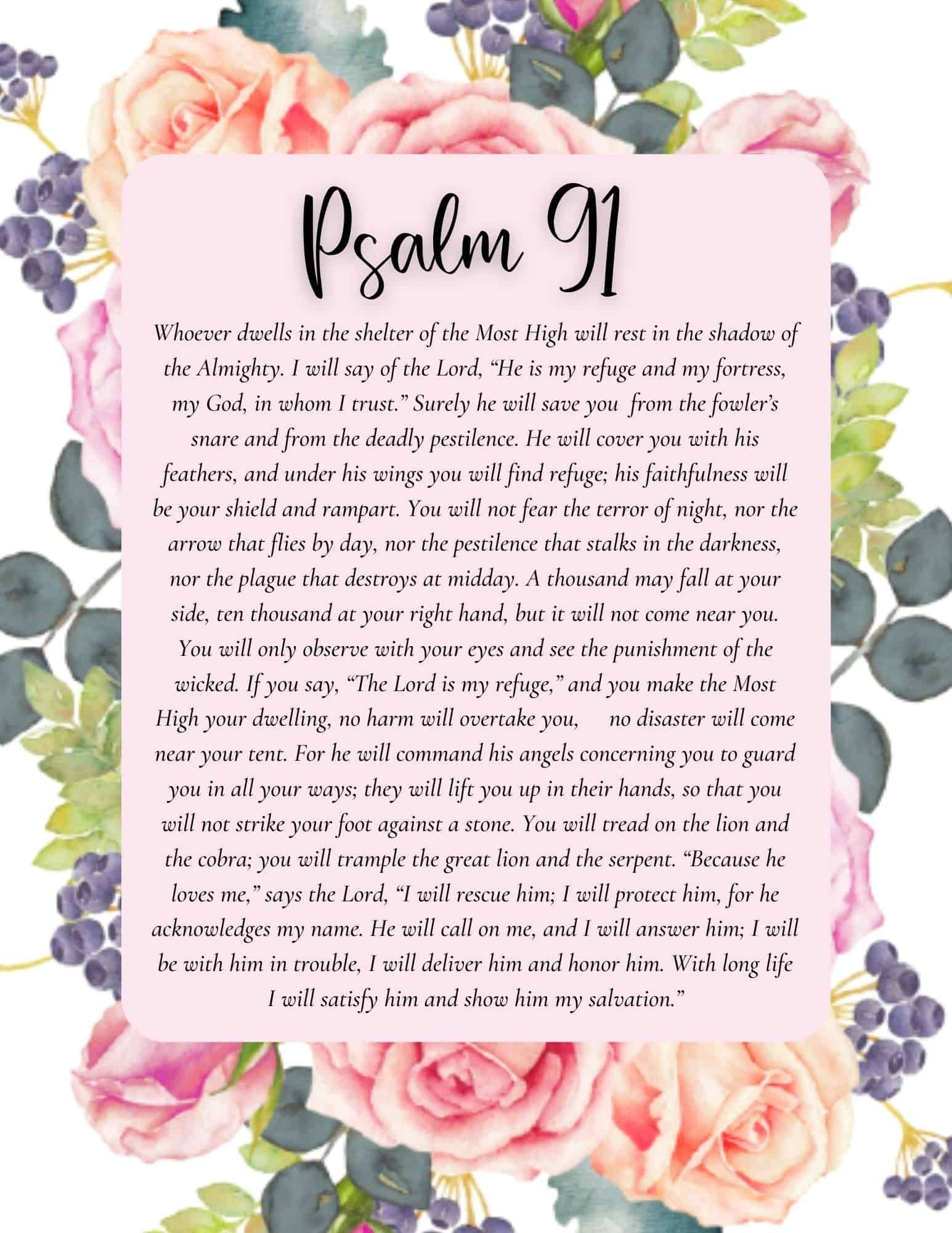 psalm 91 printable pdf free