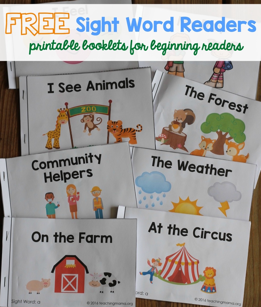 free printable sight word books pdf