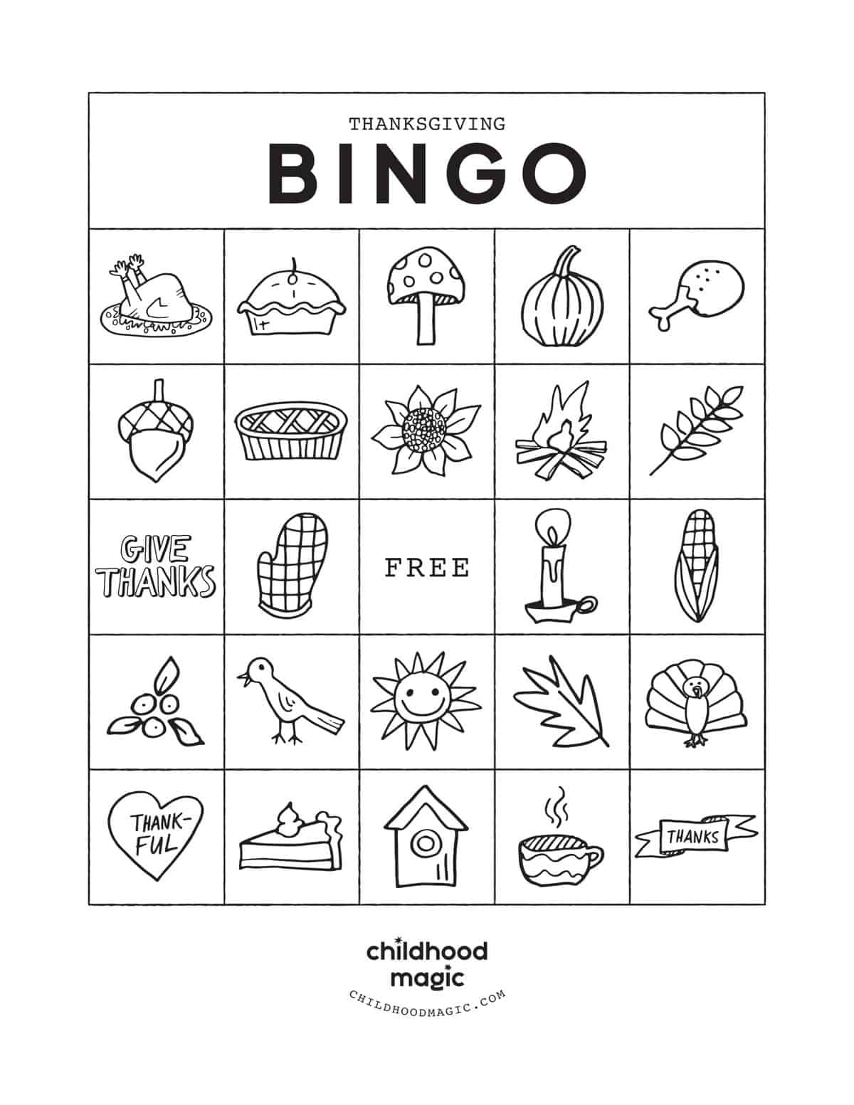 thanksgiving bingo cards printable free