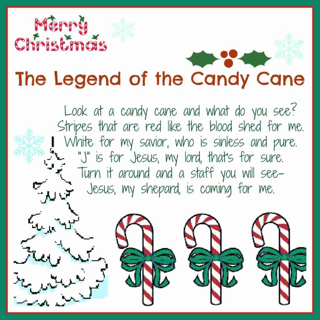candy cane story free printable