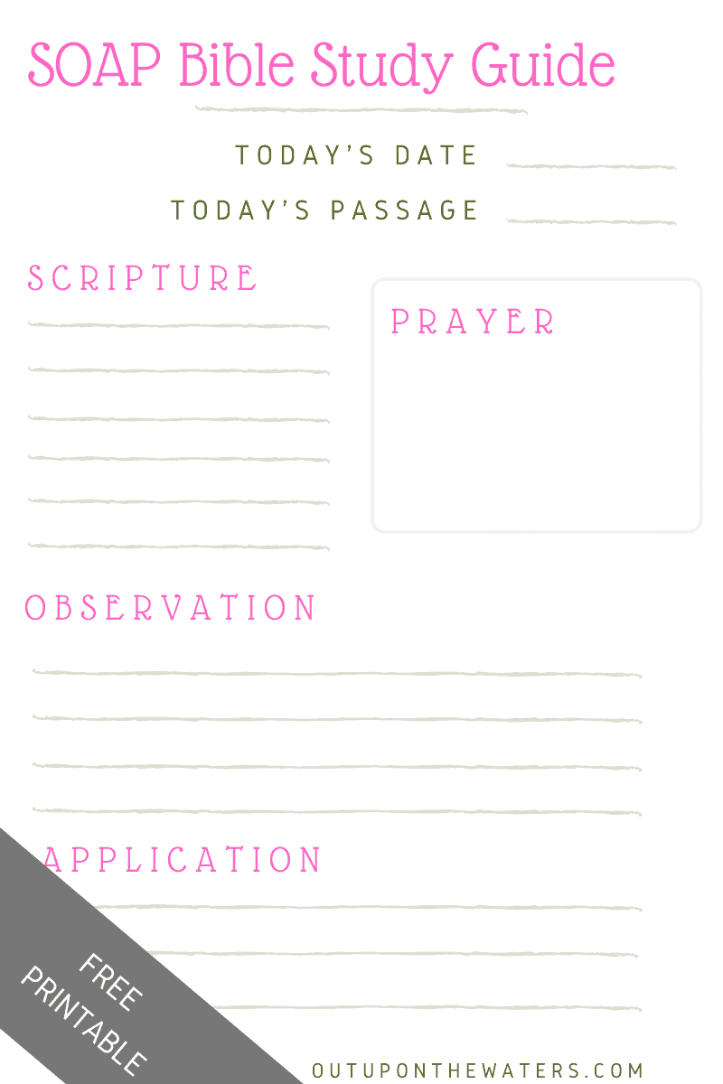 soap bible study method free printable