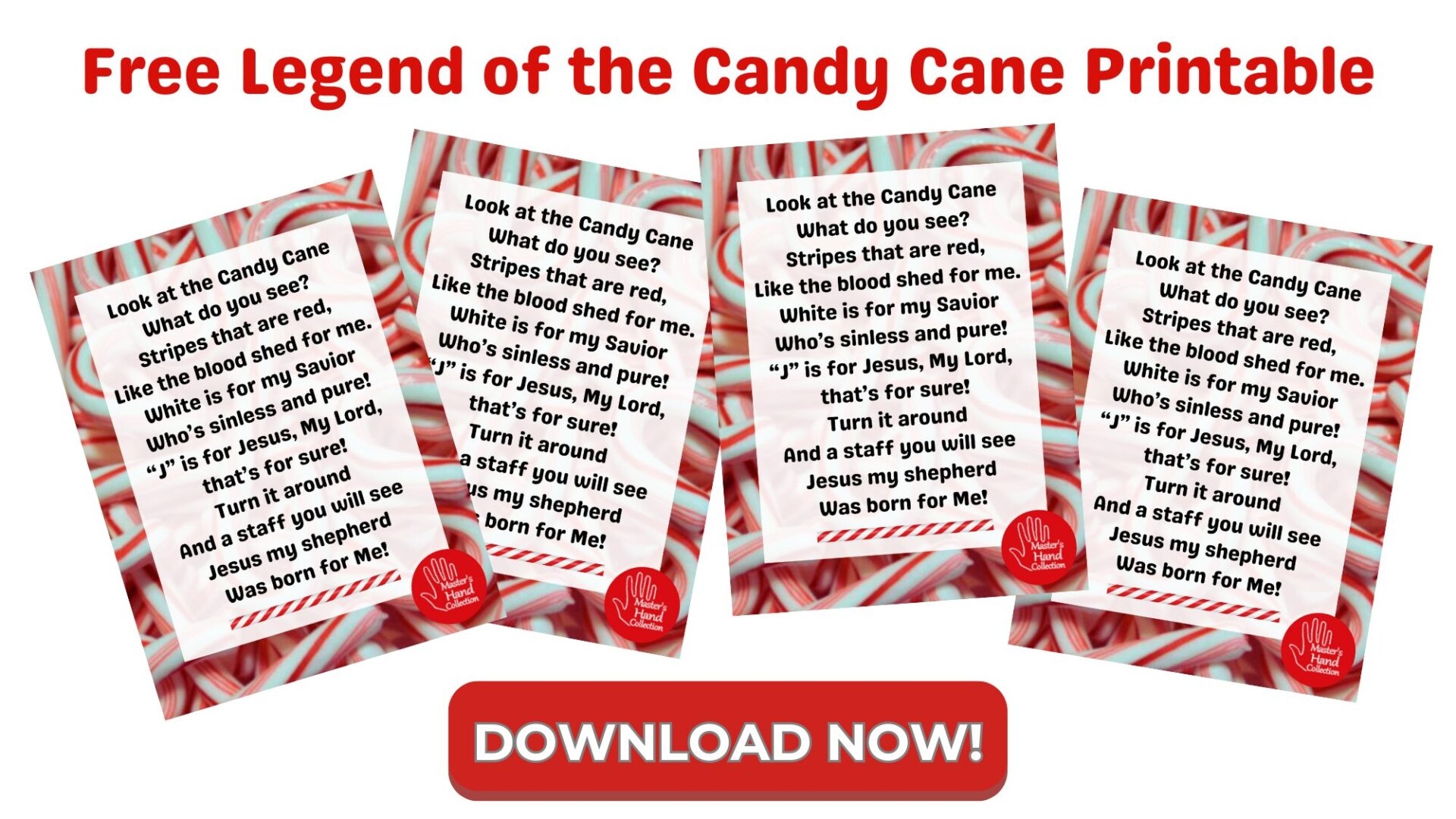 candy cane story free printable